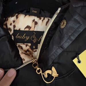 Baby Phat Black and Gold Jacket